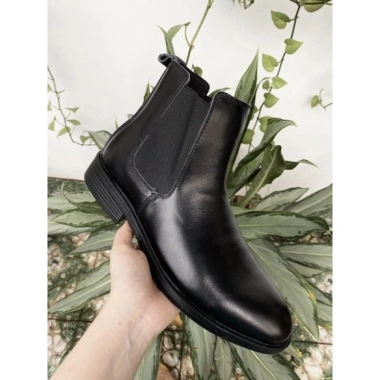 Giày nam Chelsea Boot cao cổ da bò thật TEFOSS HN601 - Da Nappa, size 38-44, mũi tròn, giá giảm 2.762.500 VND