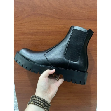 Giày nam Chelsea Boot Chunky TripleN da đen mịn, đế cao su 5cm, thời trang, giảm giá 21 - 1.933.750 VND