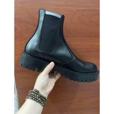 Giày nam Chelsea Boot Chunky TripleN da đen mịn, đế cao su 5cm, thời trang, giảm giá 21 - 1.933.750 VND