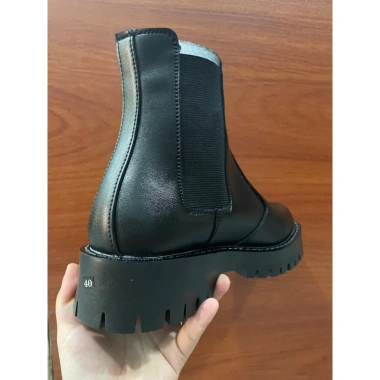 Giày nam Chelsea Boot Chunky TripleN da đen mịn, đế cao su 5cm, thời trang, giảm giá 21 - 1.933.750 VND