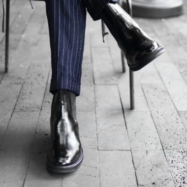 Giày nam Chelsea Boot da bò Patent chống nhăn - Phong cách công sở TONKIN 5.04tr