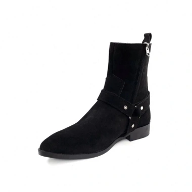Giày nam Chelsea Boot da bò TEFOSS HT799 Da lộn đen mũi nhọn, giá 2,86 triệu 2 Giày nam Chelsea Boot da bò TEFOSS HT799 Da lộn đen mũi nhọn, giá 2,86 triệu 2