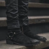 Giày nam Chelsea Boot da bò TEFOSS HT799 Da lộn đen mũi nhọn, giá 2,86 triệu 9
