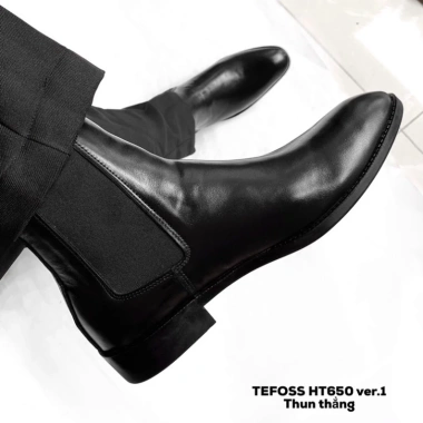 Giày nam Chelsea boot da bò thật TEFOSS HT650 cổ cao size 38-44, giá chỉ 2,4tr, giảm 20% 5