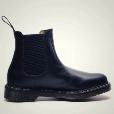 Giày nam Chelsea Boot STEEL MAN da đen, đế cao su, khâu chắc, năng động