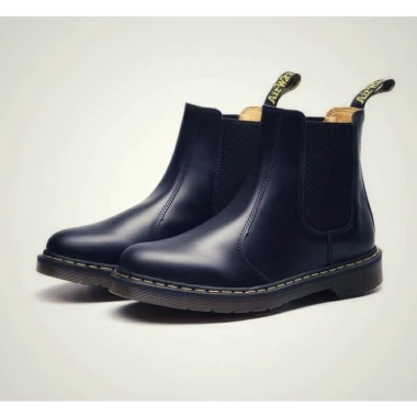 Giày nam Chelsea Boot STEEL MAN da đen, đế cao su, khâu chắc, năng động