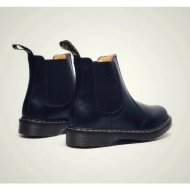 Giày nam Chelsea Boot STEEL MAN da đen, đế cao su, khâu chắc, năng động
