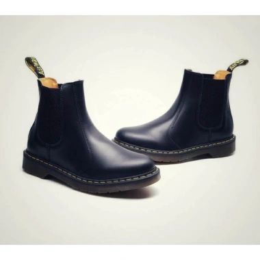 Giày nam Chelsea Boot STEEL MAN da đen, đế cao su, khâu chắc, năng động