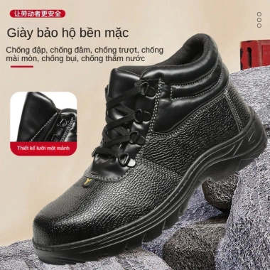 Giày nam chống va đập, đâm thũng, mài mòn với tấm sắt bảo vệ - An toàn công việc 3 Giày nam chống va đập, đâm thũng, mài mòn với tấm sắt bảo vệ - An toàn công việc 3
