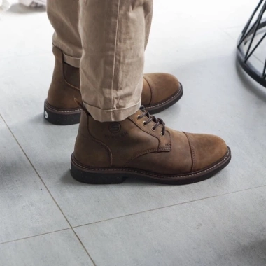 Giày nam cổ lửng da bò sáp CHUKKA HUNTER - Giảm 20% chỉ 3.7tr, thời trang bền bỉ