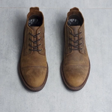 Giày nam cổ lửng da bò sáp CHUKKA HUNTER - Giảm 20% chỉ 3.7tr, thời trang bền bỉ