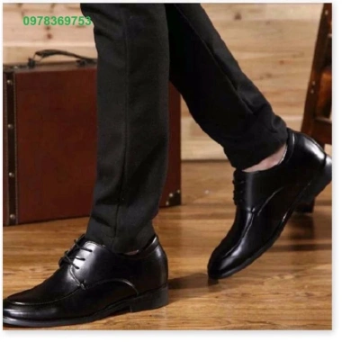 Giày Nam Công Sở Da Bò Nhập Độn 8cm - Giá 3.599.000 (Giá gốc 4.318.800) - Thoải mái, Đẳng cấp