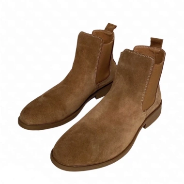Giày nam da bò thật Chelsea Boots TEFOSS HN601 cao cổ màu vàng bò size 38-44 Giá 2.6tr