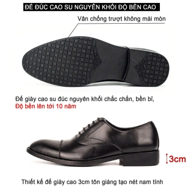 Giày nam Oxford công sở da bò nappa đen G105 - Bảo hành 12 tháng - Giá chỉ 690.030đ 3 Giày nam Oxford công sở da bò nappa đen G105 - Bảo hành 12 tháng - Giá chỉ 690.030đ 3