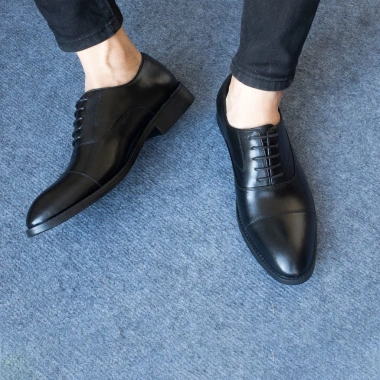 Giày nam Oxford công sở da bò nappa đen G105 - Bảo hành 12 tháng - Giá chỉ 690.030đ