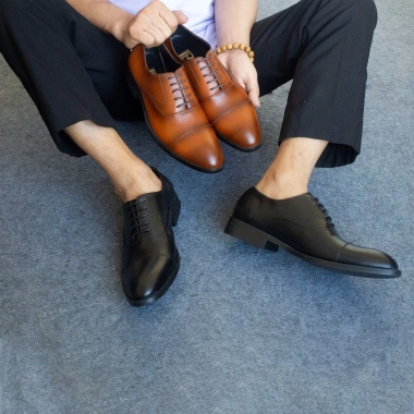 Giày nam Oxford công sở da bò nappa đen G105 - Bảo hành 12 tháng - Giá chỉ 690.030đ
