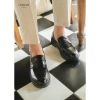 Giày Nam Penny Loafer Black PL01D da bò, tăng 4cm, bảo hành 24 tháng - Giá 497k 9