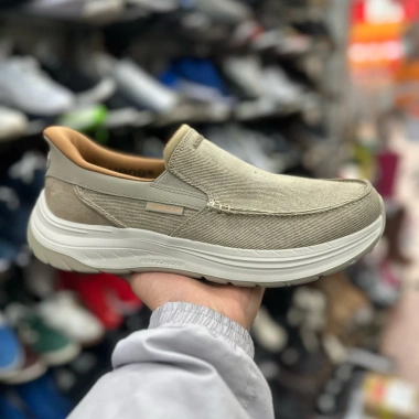 Giày Nam Skechers Slip Ins Đế Êm Nhẹ, Thoáng Khí, Màu Xám - Giá 945.000 VNĐ
