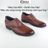 Giày Nam Tây da bò thật tăng chiều cao, đế cao su CROLI TC1.196 - Giá 550k (giảm) 8