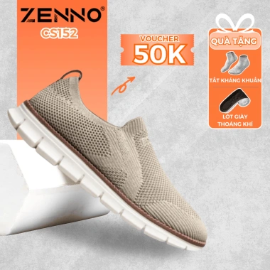 Giày Nam ZENNO CS152 Sneaker Thời Trang Hàn Quốc, Chất Thoáng Khí, Đế Cao, 310.000₫