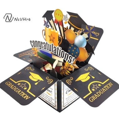 Giấy NcVHrt 3D Lên Thiệp Handmade Chúc Mừng Tốt Nghiệp Độc Đáo Thẻ Quà Tặng Trang Trí Tiệc Giá 95,688 VND