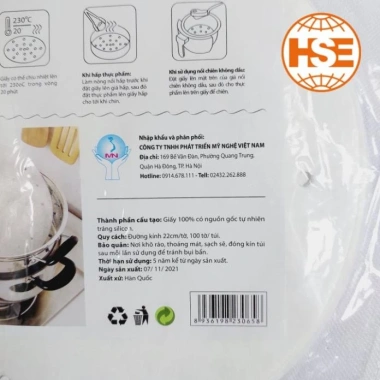 Giấy nến D22 50 tờ đa năng Mỹ Nghệ - Lót nồi chiên không dầu, thấm dầu, chống dính, chỉ 16.000₫