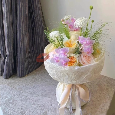 Giấy nhăn ánh trai mếch nến gói hoa Sydney KNG09 - Giá 25.000, chất cao, thiết kế mới hot 4