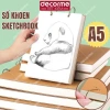 Giấy nháp A5 sổ 1 khoen 100 tờ bìa vintage - Phác thảo, vẽ, ghi chép, sổ tay 41.900 VND