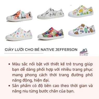 Giày nhựa Unisex KORO chống nước siêu bền, dễ vệ sinh, thoải mái đi mưa và biển