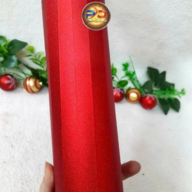Giấy nhung đỏ kim tuyến lấp lánh, nếp gấp dày - Decor Tết gấp quạt, phông ảnh - 36.000 VND