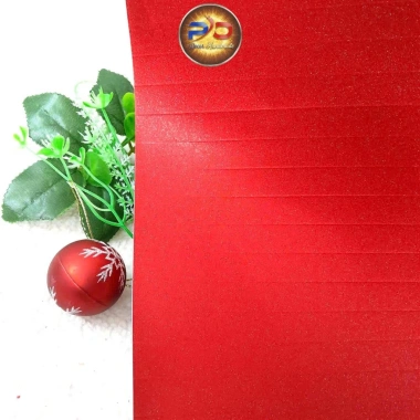 Giấy nhung đỏ kim tuyến lấp lánh, nếp gấp dày - Decor Tết gấp quạt, phông ảnh - 36.000 VND