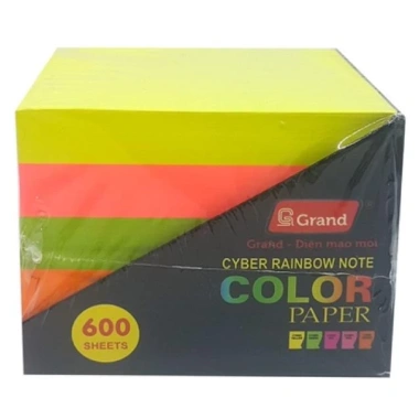 Giấy note 3x3 màu dạ quang Pgrand - Giá 68.000₫, dày dặn, in sắc nét, chất lượng cao 2
