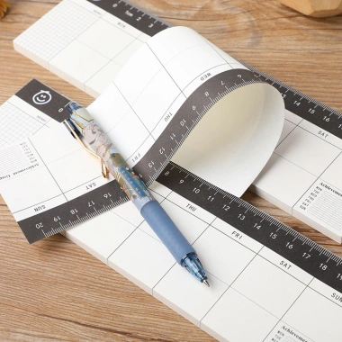 Giấy Note Planner Tuần 50 Tờ 24x7cm - To-Do List Ghi Chú Kèm Thước Đo 20.000 VND