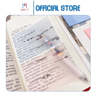Giấy note trong suốt 50x75-75x125mm, giá 11.000₫ - Dễ dính, viết nhanh 2 Giấy note trong suốt 50x75-75x125mm, giá 11.000₫ - Dễ dính, viết nhanh 2