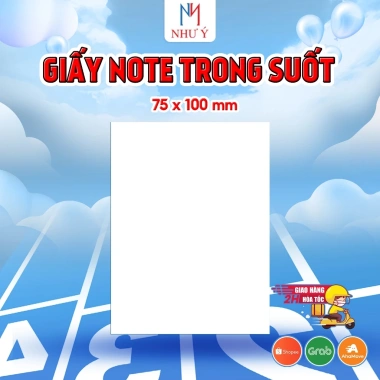 Giấy note trong suốt 50x75-75x125mm, giá 11.000₫ - Dễ dính, viết nhanh 9 Giấy note trong suốt 50x75-75x125mm, giá 11.000₫ - Dễ dính, viết nhanh 9