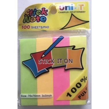 Giấy Note UNI-T dạ quang 4-5 màu chia 13.000 giấy ghi chú chất lượng giảm giá