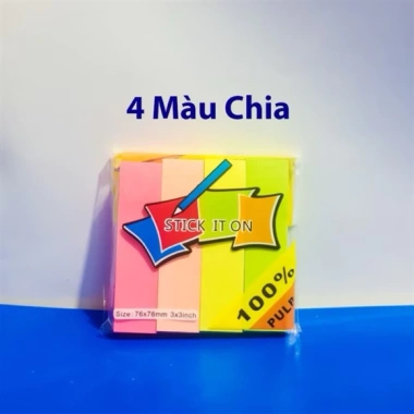 Giấy Note UNI-T dạ quang 4-5 màu chia 13.000 giấy ghi chú chất lượng giảm giá
