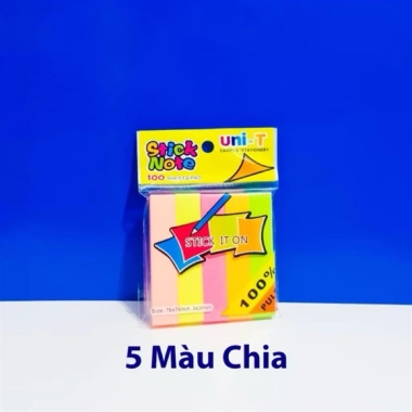 Giấy Note UNI-T dạ quang 4-5 màu chia 13.000 giấy ghi chú chất lượng giảm giá