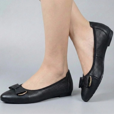 Giày Nữ Búp Bê Đế Bệt TiTi Da Bò Cao Cấp 2cm GBBN2.038 Giá ưu đãi 268k 7