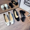 Giày nữ búp bê gót cao 5p phối nơ thời trang - Giá chỉ 279.000đ giảm mạnh