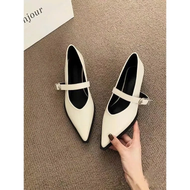 Giày nữ búp bê mũi nhọn đế 2,5cm phong cách thời trang H74 - Giá ưu đãi 145k 2