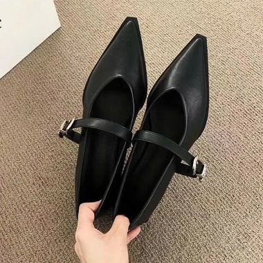 Giày nữ búp bê mũi nhọn đế 2,5cm phong cách thời trang H74 - Giá ưu đãi 145k 3