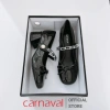 Giày Nữ Cao Gót 5cm Búp Bê Nơ Quai Gài Ngọc Trai - Carnaval Siểu Xinh, Giảm Giá 22% - 400k 2