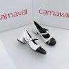Giày Nữ Cao Gót 5cm Búp Bê Nơ Quai Gài Ngọc Trai - Carnaval Siểu Xinh, Giảm Giá 22% - 400k 5