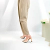Giày Nữ Cao Gót Mũi Nhọn Phối Nơ, Guốc Slingback Gót Trụ Thanh Lịch NUDDO N7.100 6