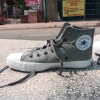 Giày Nữ Cổ Cao AllStar Chuck Xám Nhạt - Thời Trang Năng Động Mùa Hè, Giá 640k 4
