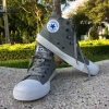 Giày Nữ Cổ Cao AllStar Chuck Xám Nhạt - Thời Trang Năng Động Mùa Hè, Giá 640k 5