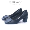 Giày Nữ Công Sở HT.NEO Da Cao Cấp Gót Trụ 6cm - Classic Sang Trọng, Giá 520.000đ