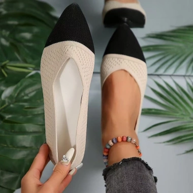 Giày nữ da báo size lớn, mũi nhọn, đế bằng, thoáng khí, phù hợp làm việc 6PKL 6 Giày nữ da báo size lớn, mũi nhọn, đế bằng, thoáng khí, phù hợp làm việc 6PKL 6