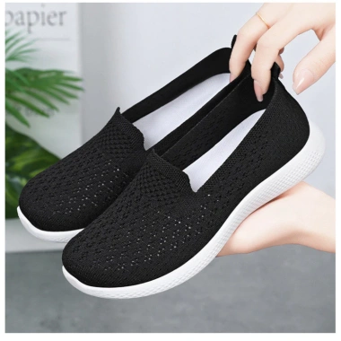 Giày nữ đế bằng thoải mái, lưới thoáng khí, ôm chân, phong cách năng động - 604.500₫